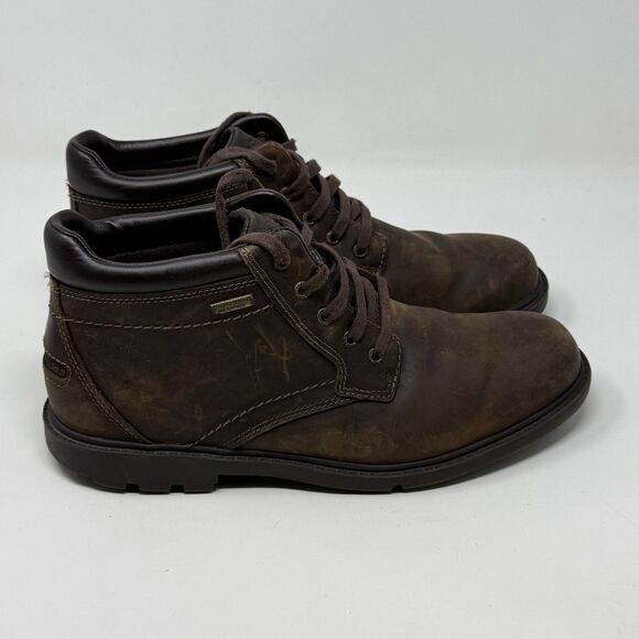 Rockport Storm Surge Waterproof Chukka Boots Mens 10 M Brown Leather Gorpcore main image 6